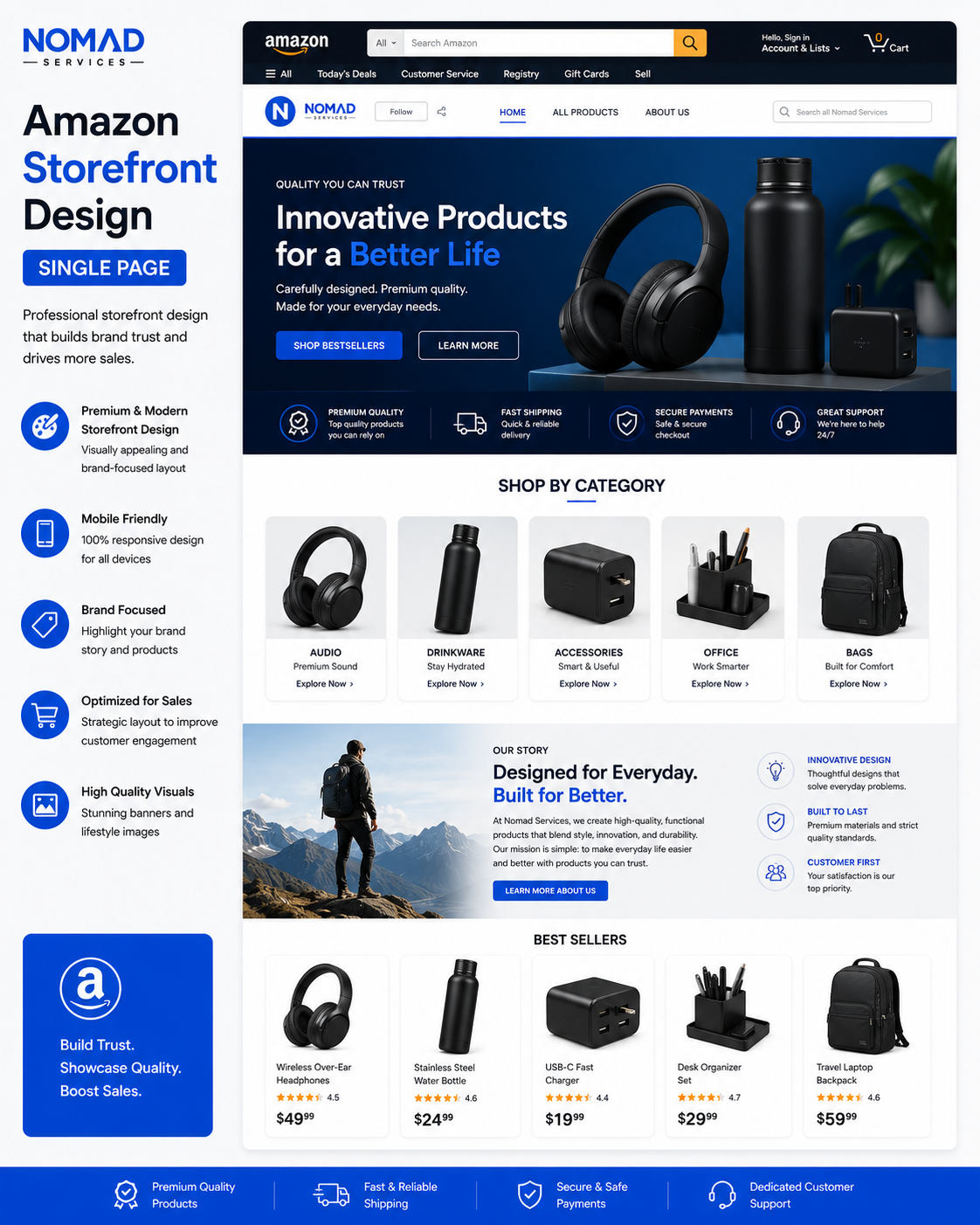 Amazon Storefront Design (Single Page)