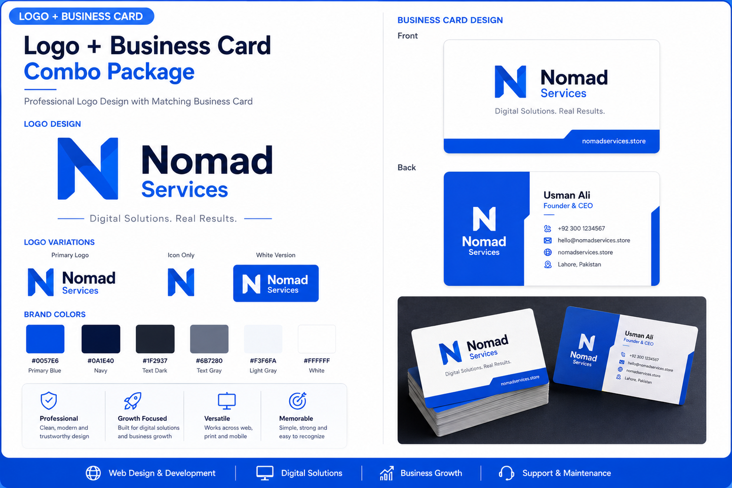 Logo + Business Card Combo Package