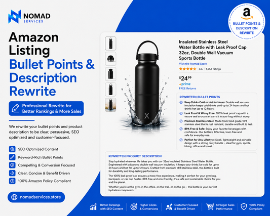Amazon Listing - Bullet Points & Description Rewrite