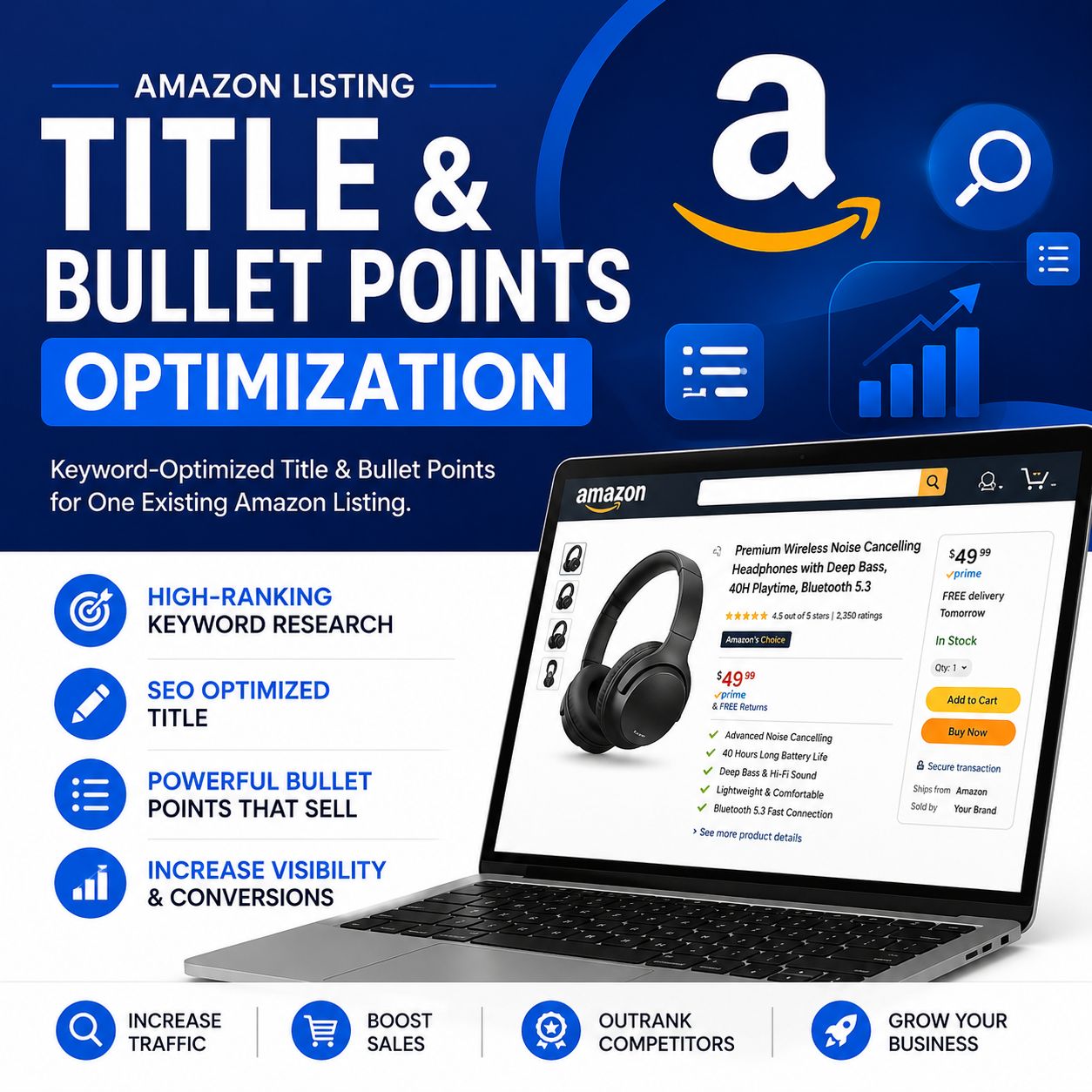Amazon Listing - Title & Bullet Points Optimization