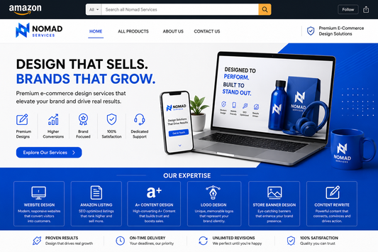 Amazon Storefront Banner Design