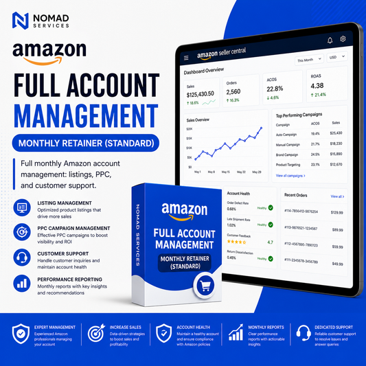 Amazon Full Account Management - Monthly Retainer (Standard)