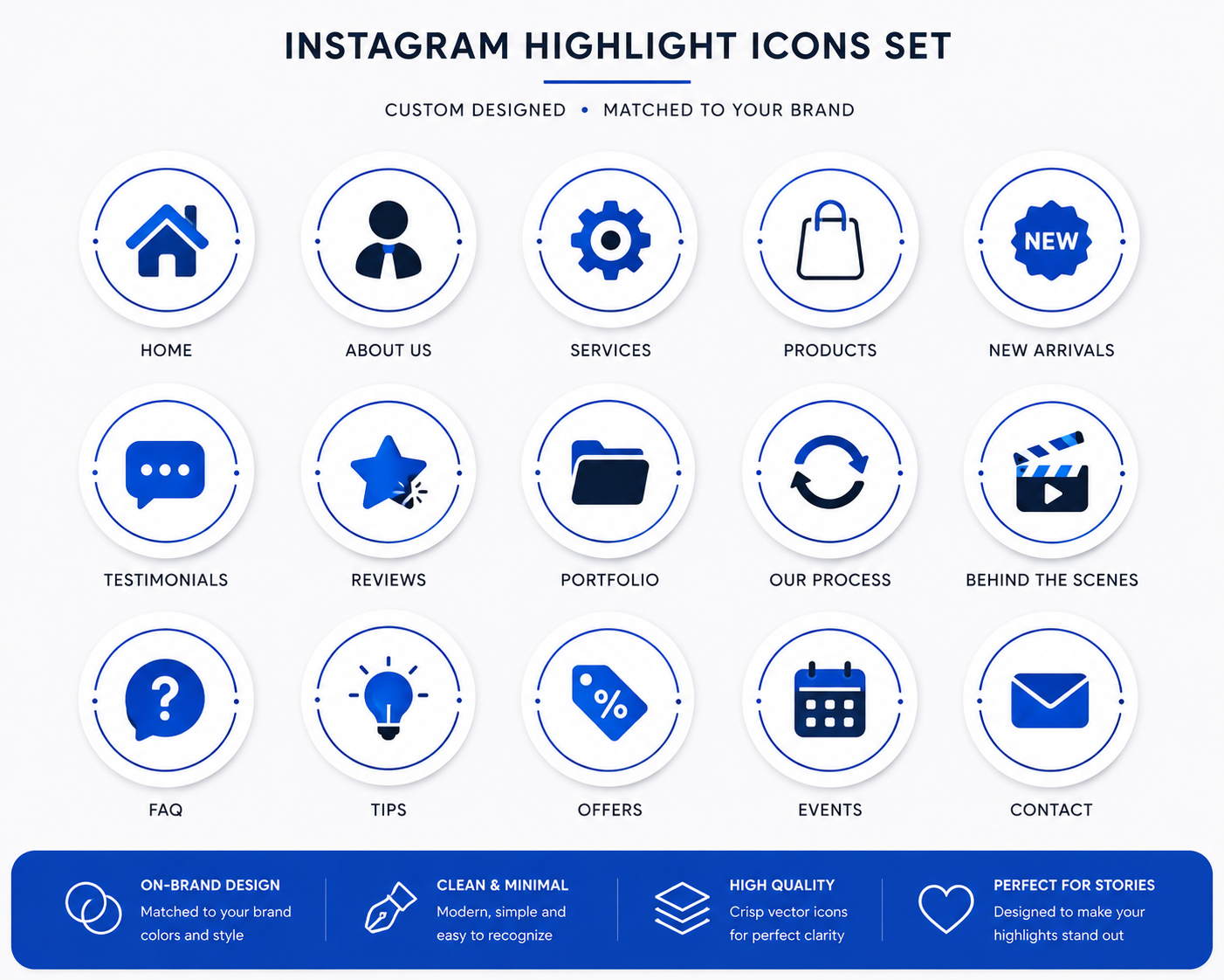 Instagram Highlight Icons Set (Custom)