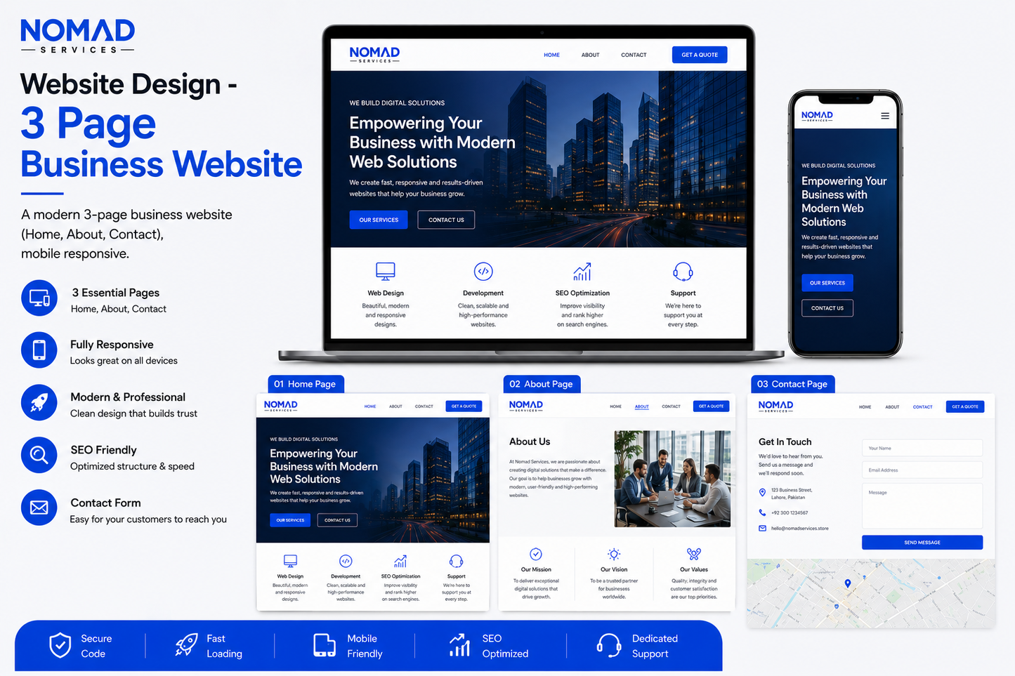Website Design - 3 Page Business Website